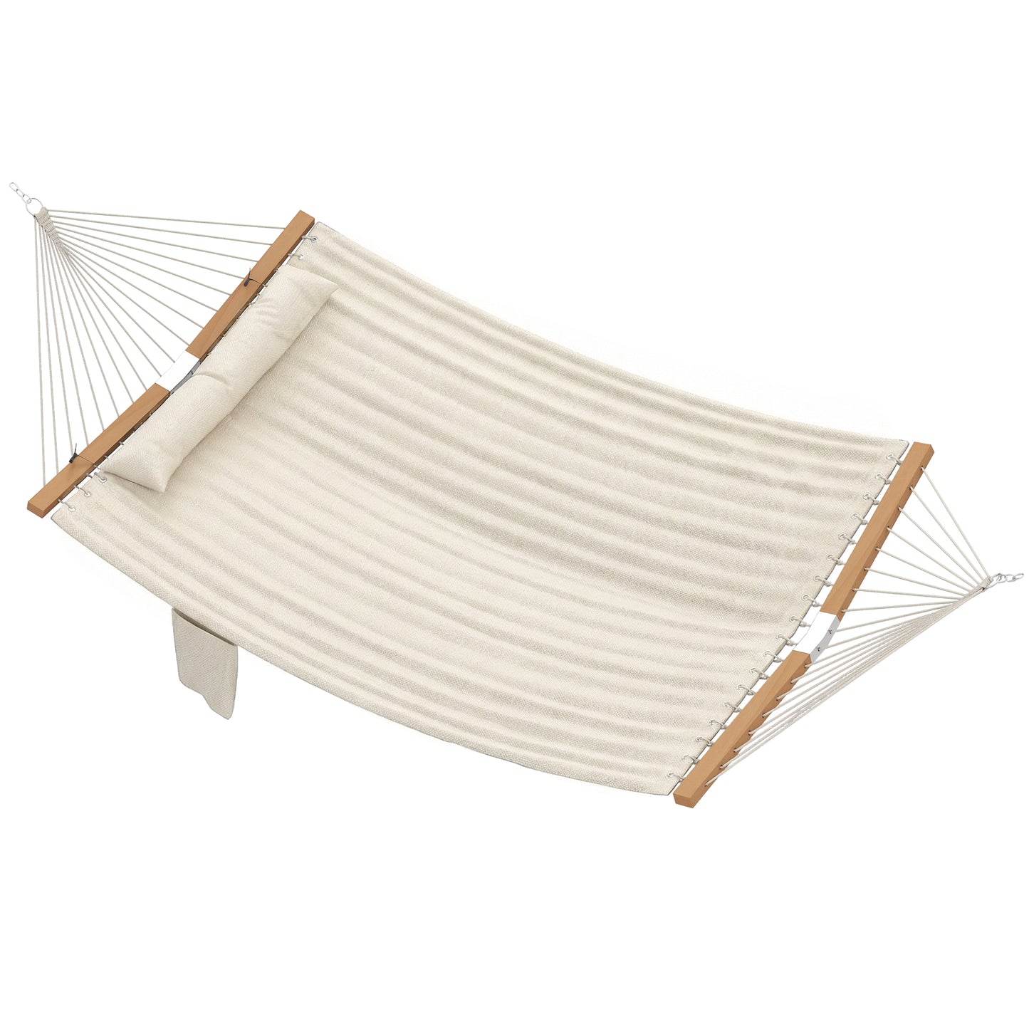 2-Person Outdoor Hammock with Pillow & Pad - Cream White