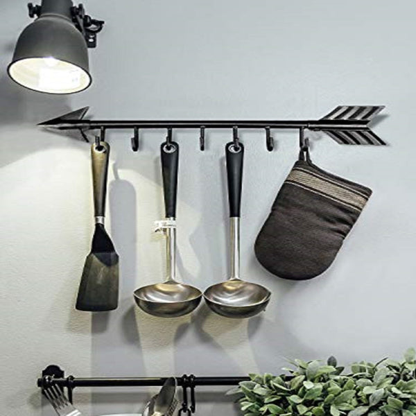 Modern Bow and Arrow Wall Hooks - Space Saving Coat Rack