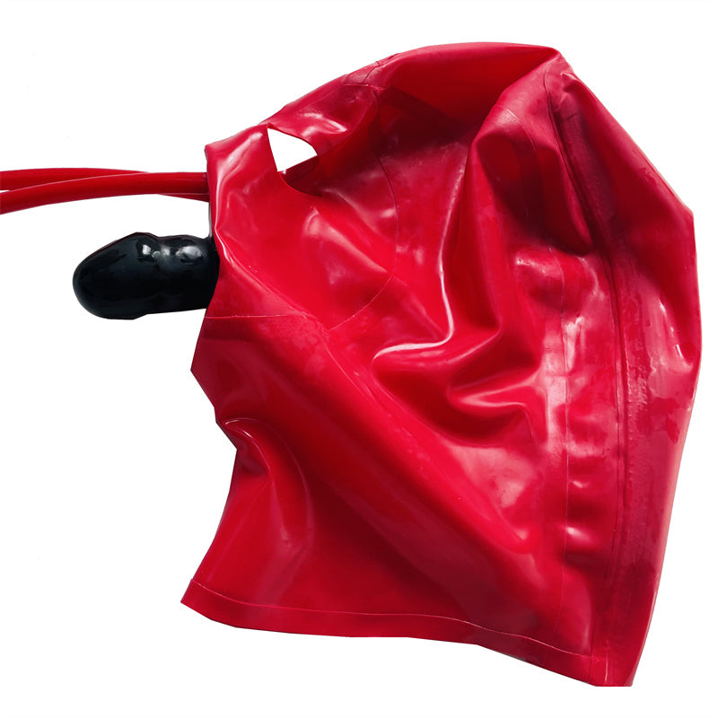 Latex Headgear with Nose Tube Mouthpiece - Adjustable Adult Wellness Mask