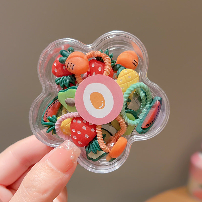 Children's Cute Baby Hair Rope Headband - Highly Elastic, No Hurt, 20PCs Set