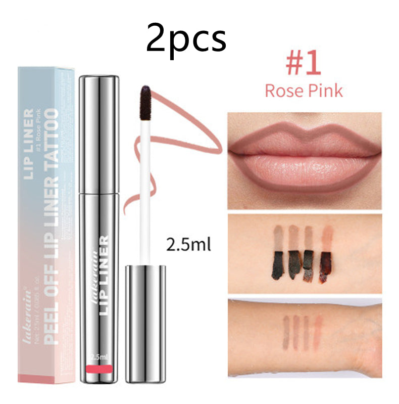 Matte Finish Lip Liner Stain - Long-Lasting Waterproof Lip Color