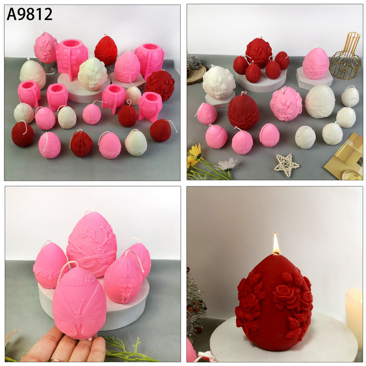 Egg Silicone Mold for Baking, Chocolate, Candle Making & Crafts - Irregular Shapes