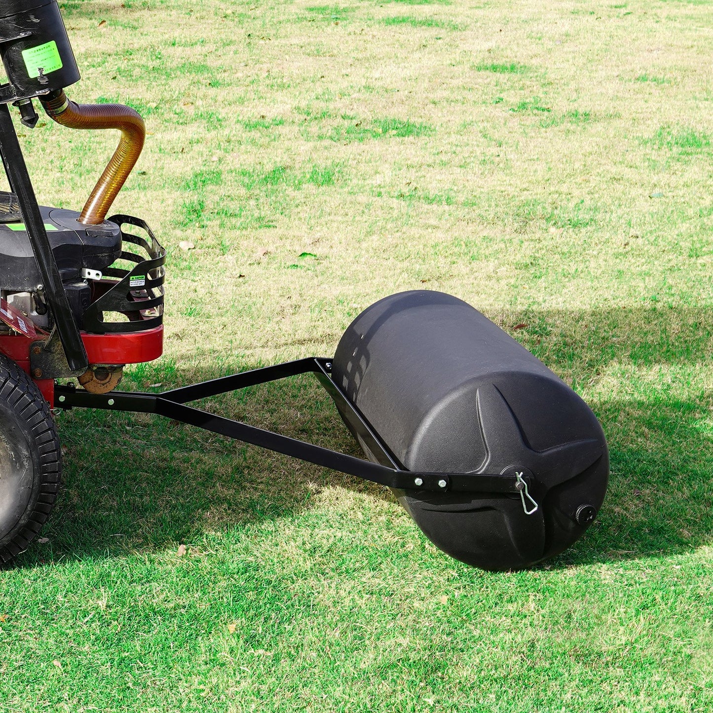 Tow Behind Lawn Roller 400lbs Sand/Water Filled Yard Sod Roller with Steel Frame