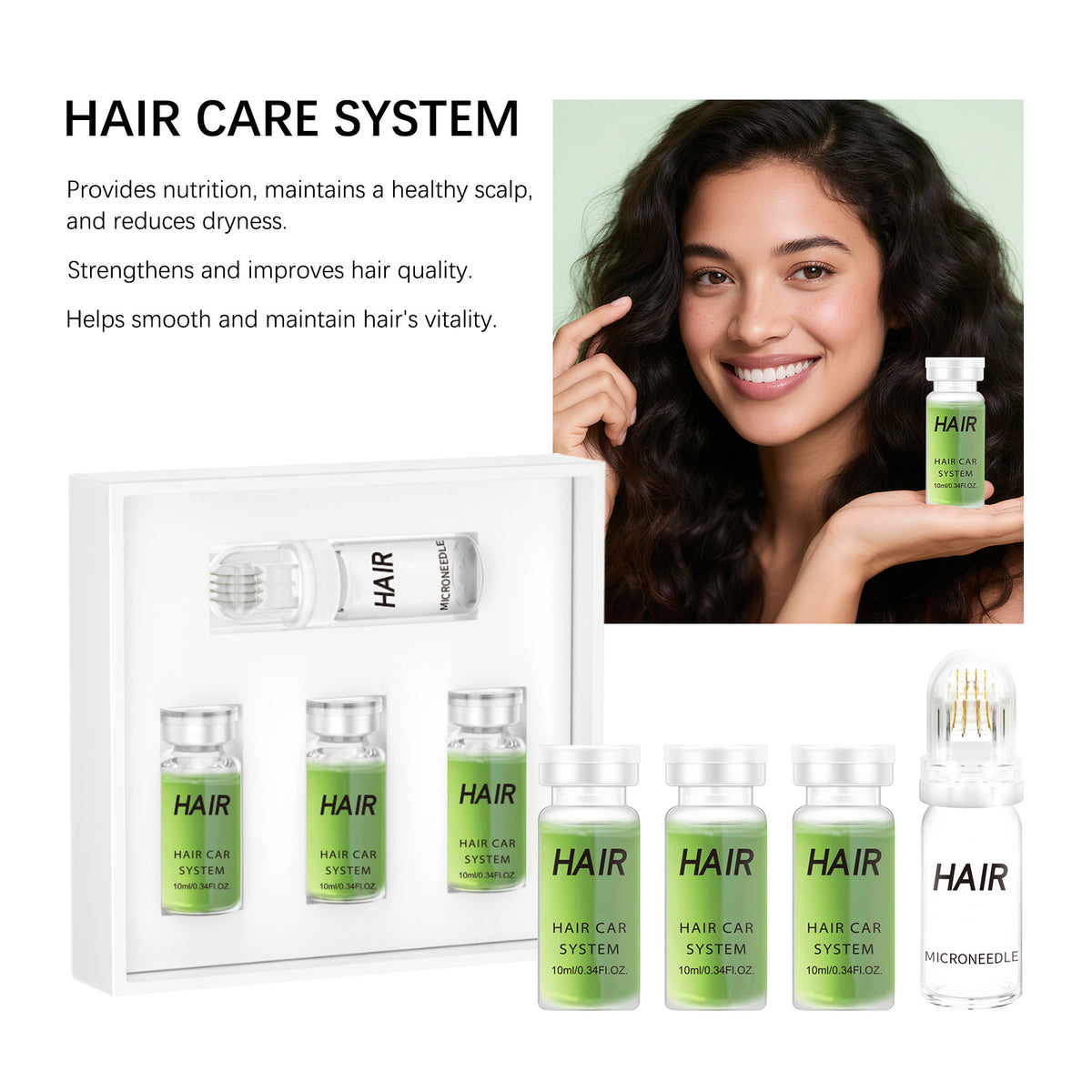 Hair Growth Ampoule Set - 3 Pieces