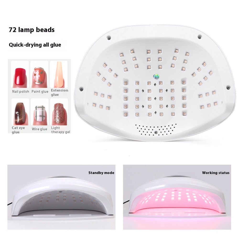 High Power 320W Nail Heating Lamp for Gel & UV Nail Art - Red Light