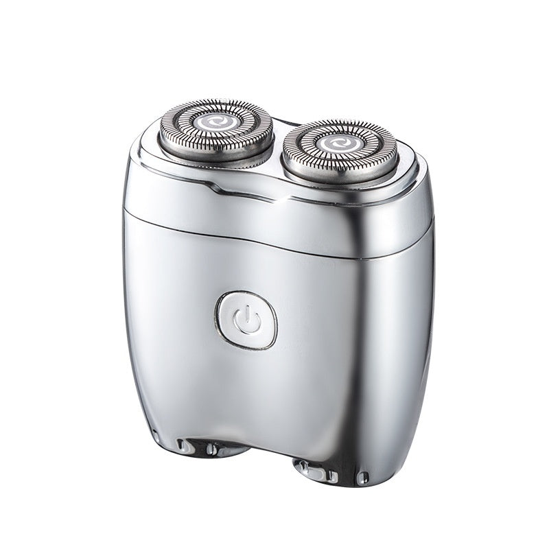 Portable Electric Shaver with Floating Double Head