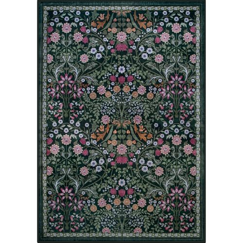 Vintage American-Style Rug for Living Room Non-Slip & Stain-Resistant Floor Mat