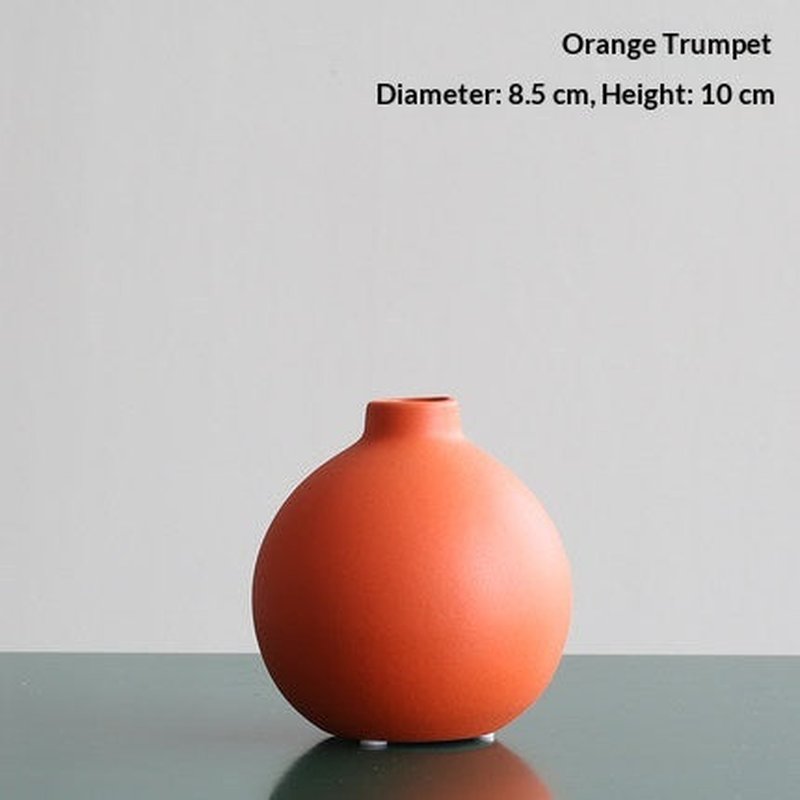 Nordic Style Ceramic Vase - Morandi Tones, Creative Home Decor
