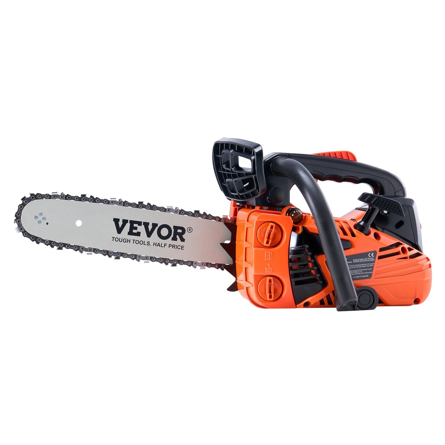 Gasoline Chainsaw 12-Inch 25.4CC Power Wood Cutting Tool - Multicolor