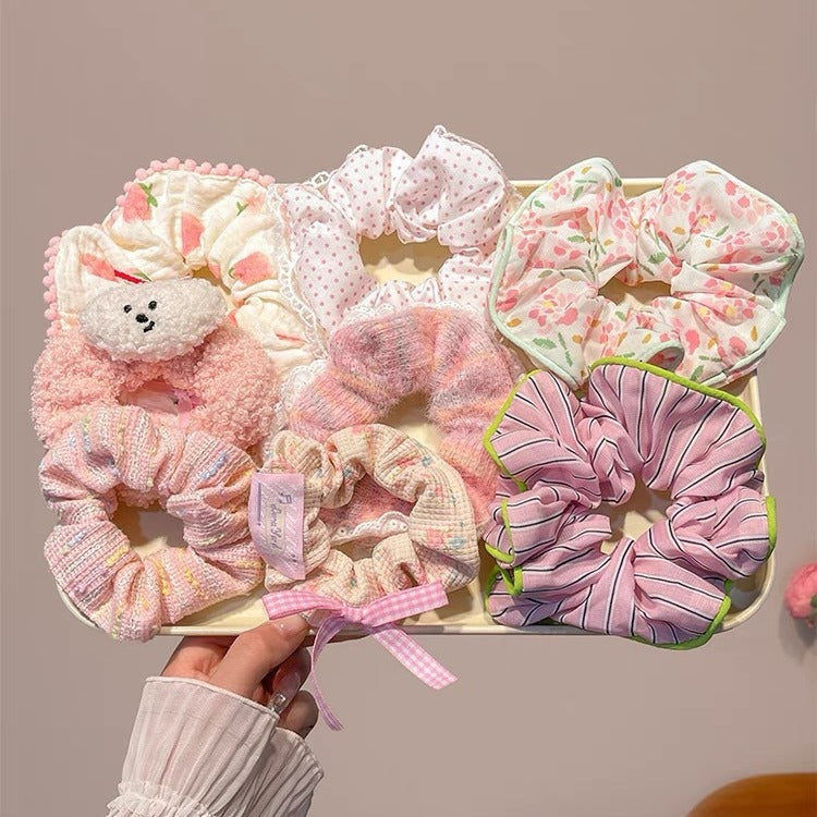 Summer Sweet Lace Scrunchie Hair Tie - Elegant Floral Hair Accessory