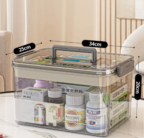Multi-Tier Large-Capacity Plastic Storage Box - Household Organizer