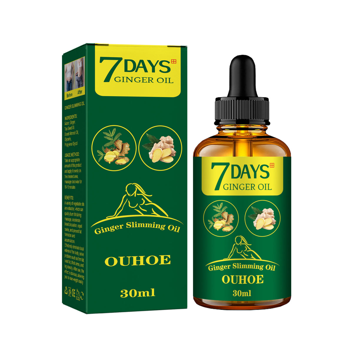 Ginger Body Shaping Oil Firming Thigh Muscle Slimming Care