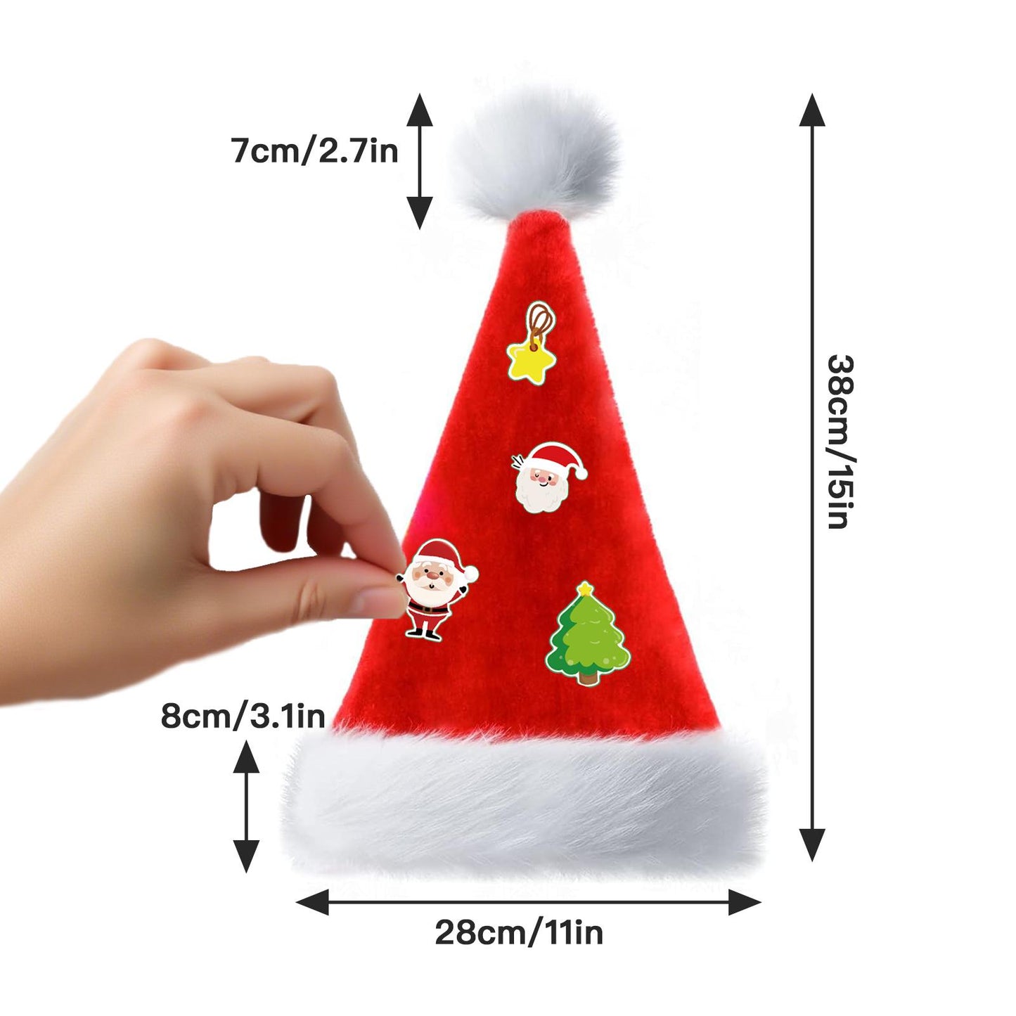 DIY LED Christmas Hat - Creative & Customizable Festive Accessory