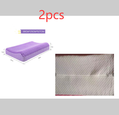 Pressureless TPE Pillow for Comfort and Support - Purple, Multiple Sizes