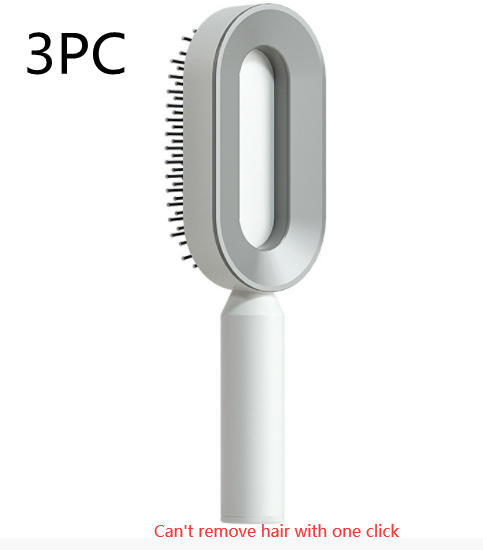 Self-Cleaning Hair Brush with 3D Air Cushion for Scalp Massage & Detangling