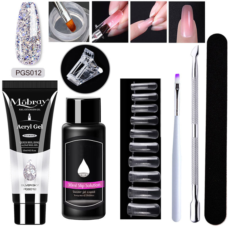 Nail Art Resin Extender Kit - 12 Colors
