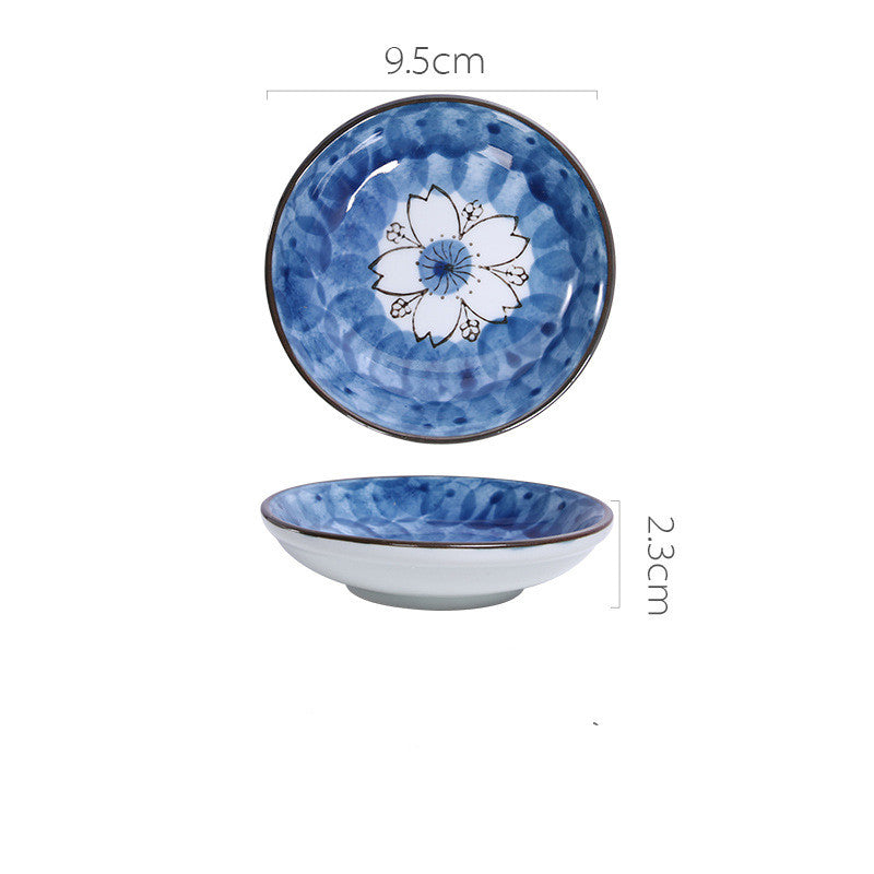 Japanese Ceramic Snack Dish - Hand-Painted & Microwave Safe
