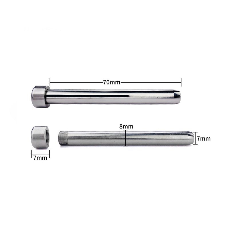 Men's Stainless Steel Chastity Lock with Adjustable Ring & Belt - Multiple Sizes