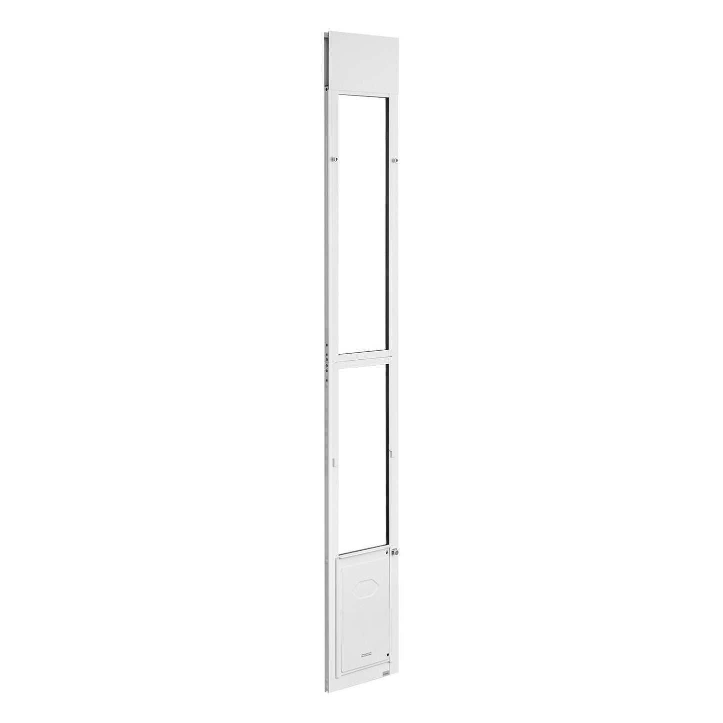 Adjustable Dog Door for Sliding Glass Doors - Aluminum Frame & Lock, Medium Dogs
