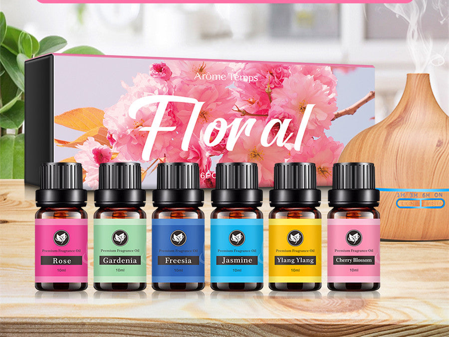Essential Oil Set - 6 Oils, 60ml, Soothing & Purifying Aromatherapy
