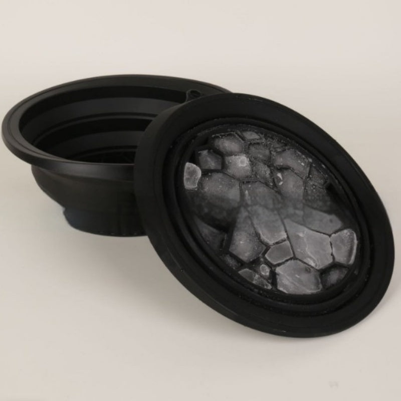 Foldable Silicone Ice Basin with Handles - Multi-Color Home Bathroom Storage