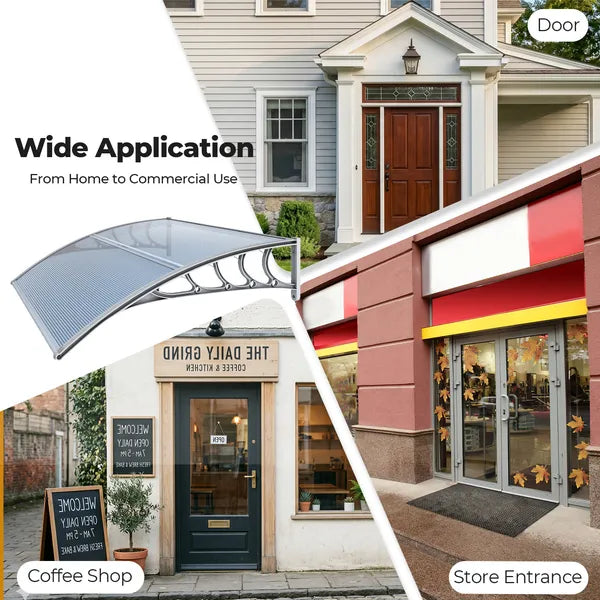 38x40 Inch Door and Window Canopy - UV & Rain Protection