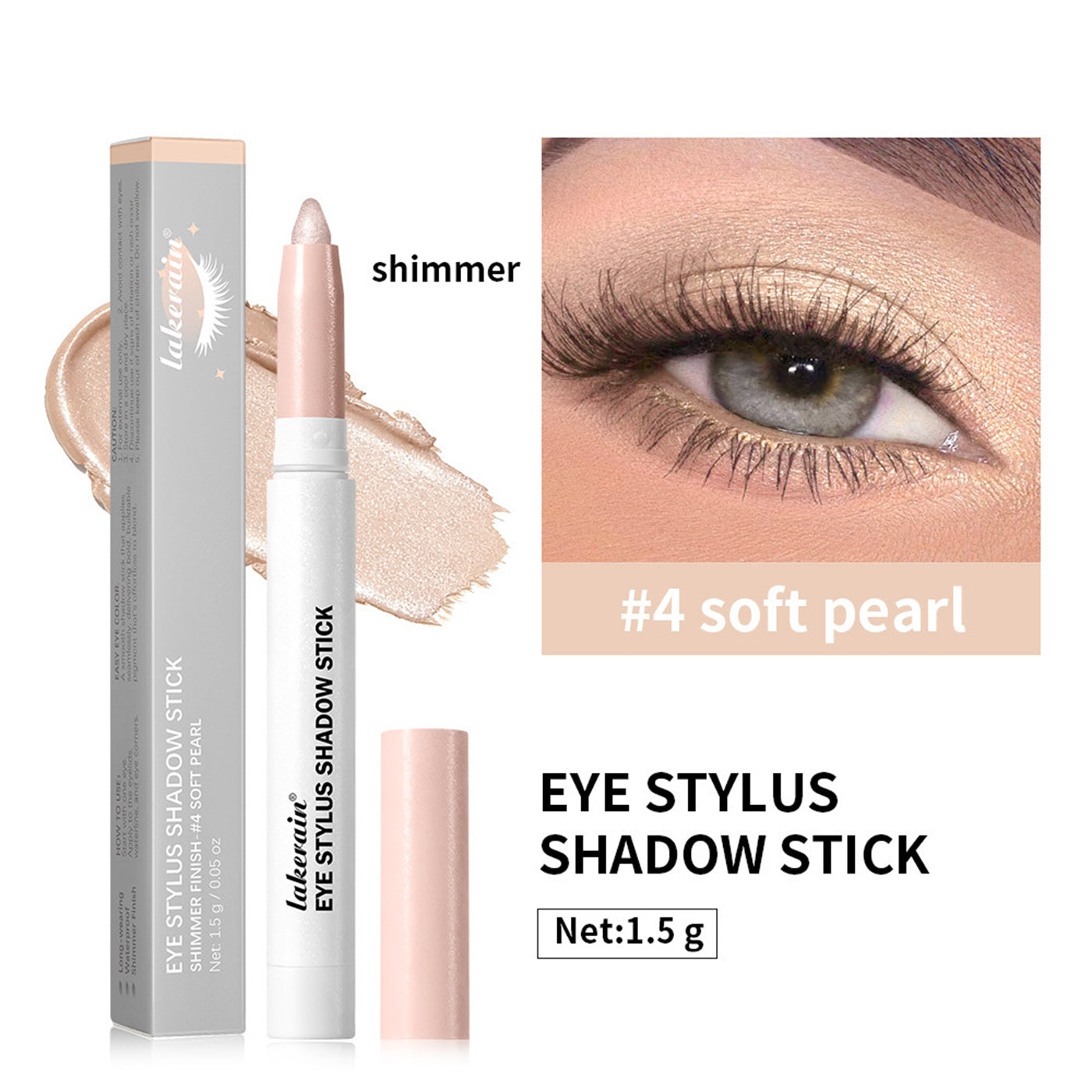 Cream Eyeshadow Stick - Long-Lasting, Waterproof, Multiple Colors