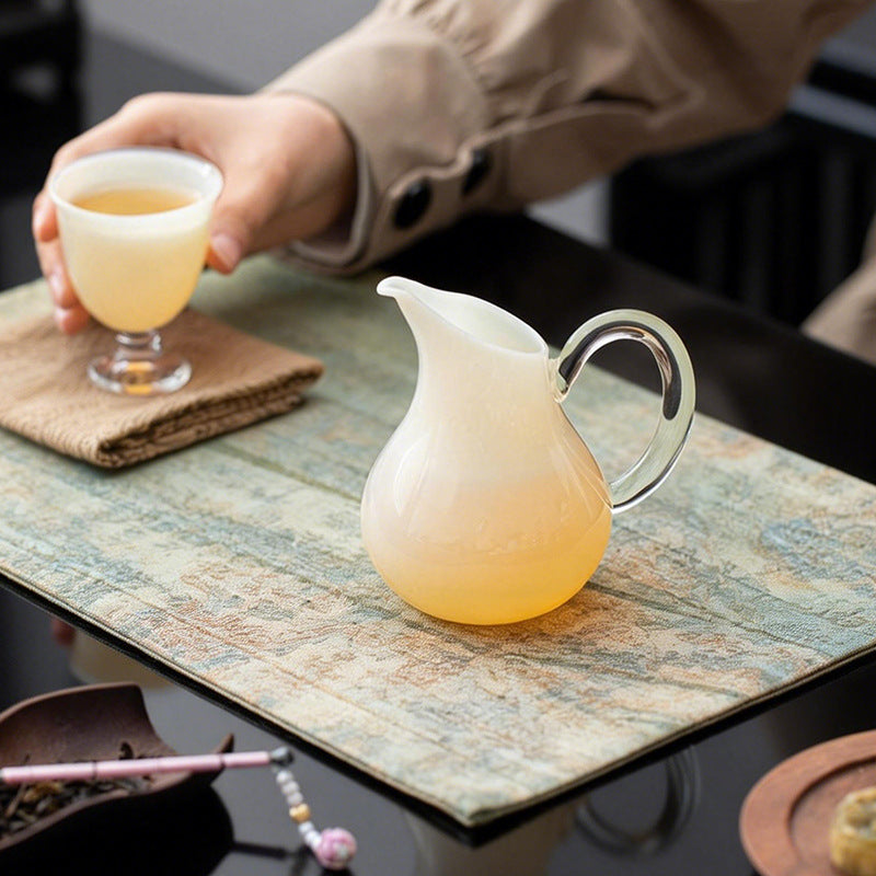Ice-Translucent Raw Jade Porcelain Teacup - White 50ml Minimalist Design