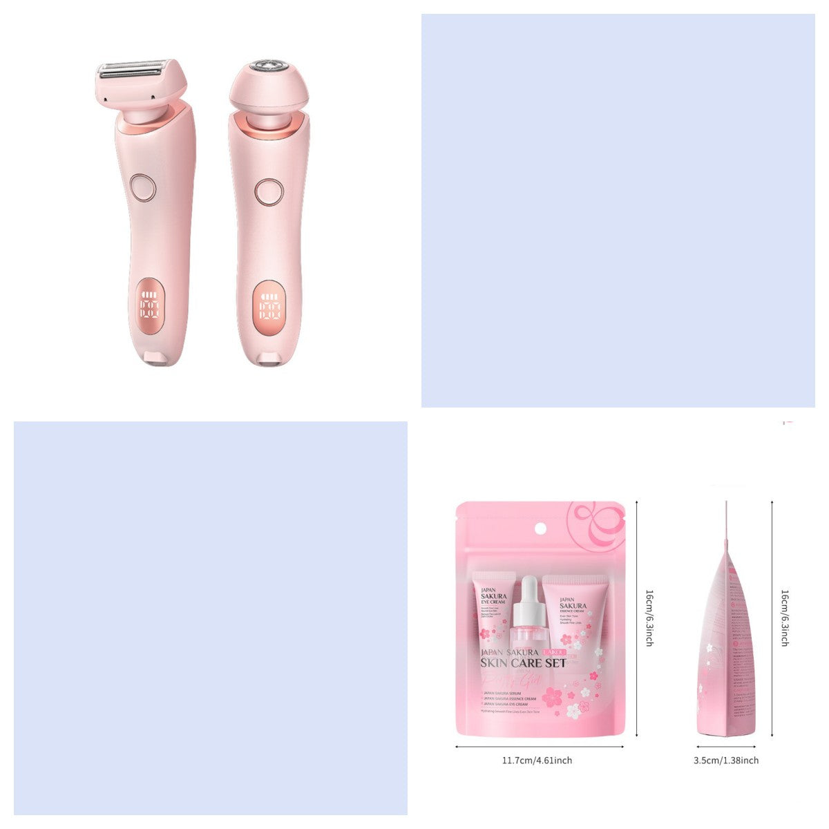 Cherry Blossom Skin Care Set - Moisturizing Facial Care 3 Pieces