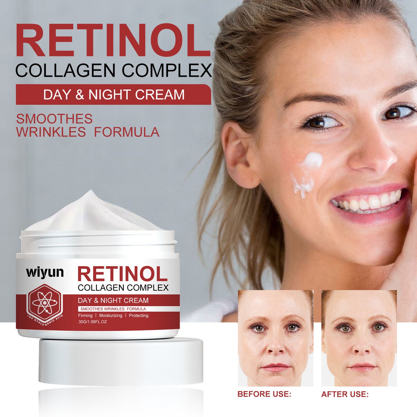 Retinol Firming Face Cream for Fine Lines and Deep Hydration