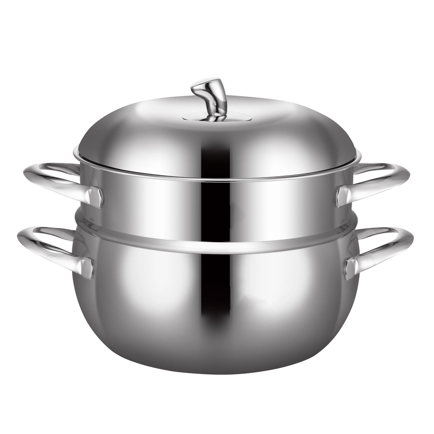 Stainless Steel Multi-Layer Steamer Pot with Lid - 20cm to 24cm Sizes