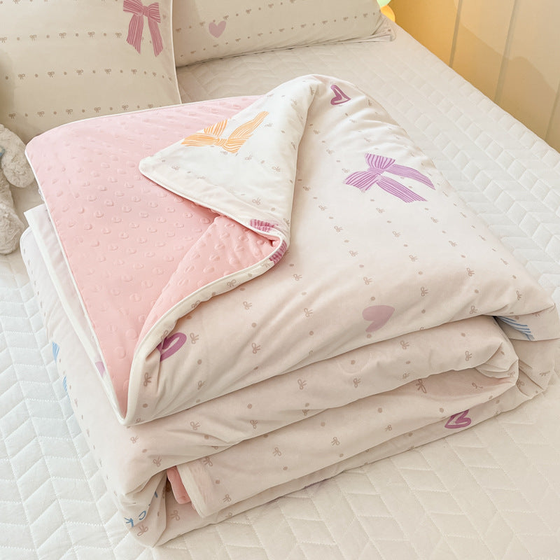 Summer Dormitory Single Cool Feeling Quilt - Multiple Sizes & Patterns