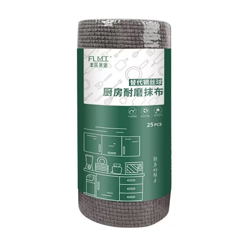 Lint-Free Dishwashing Brush Pot Scrubber - Reusable Kitchen Cleaning Rag