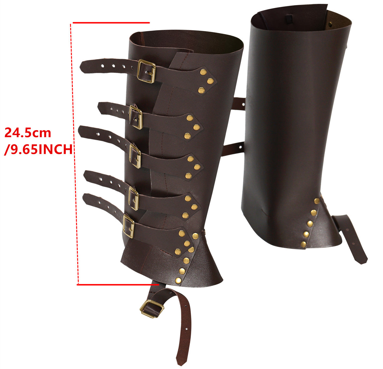 Medieval Knight PU Leather Shoe Covers for Fencing - Multiple Colors