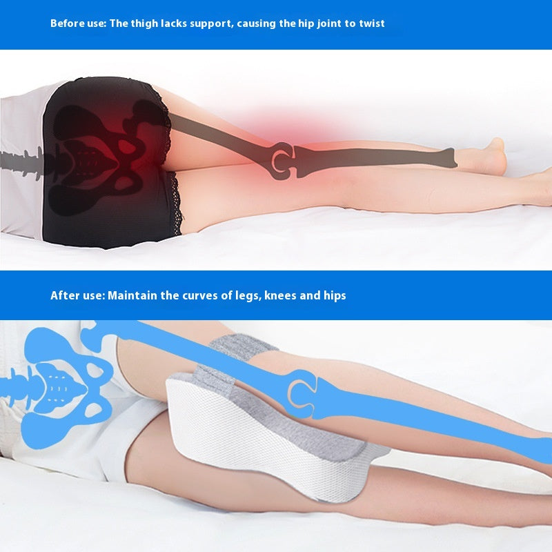 Adjustable Knee Pillow for Side Sleepers Memory Foam Leg Support Bed Pillow