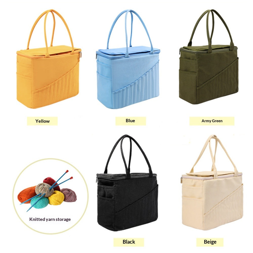 Large-Capacity Crochet Organizer Tote for Travel & Outdoor Storage