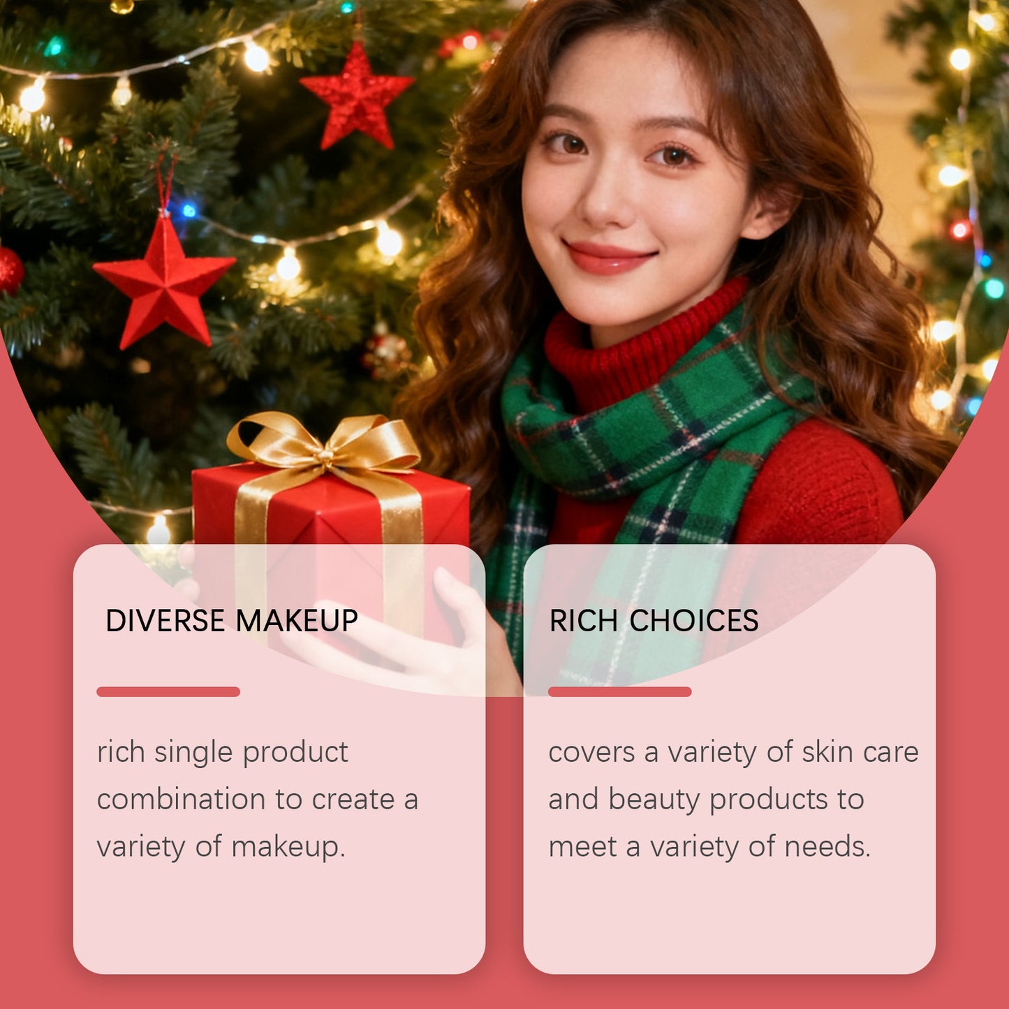 Christmas Countdown Cosmetics & Skin Care Gift Box - 24 Pieces