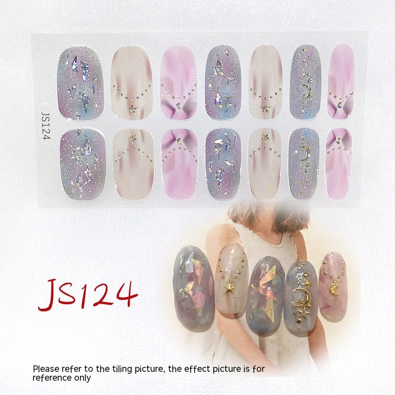 3D Crystal Nail Art Sticker Set - Crystal Glass Nail Film for Manicure