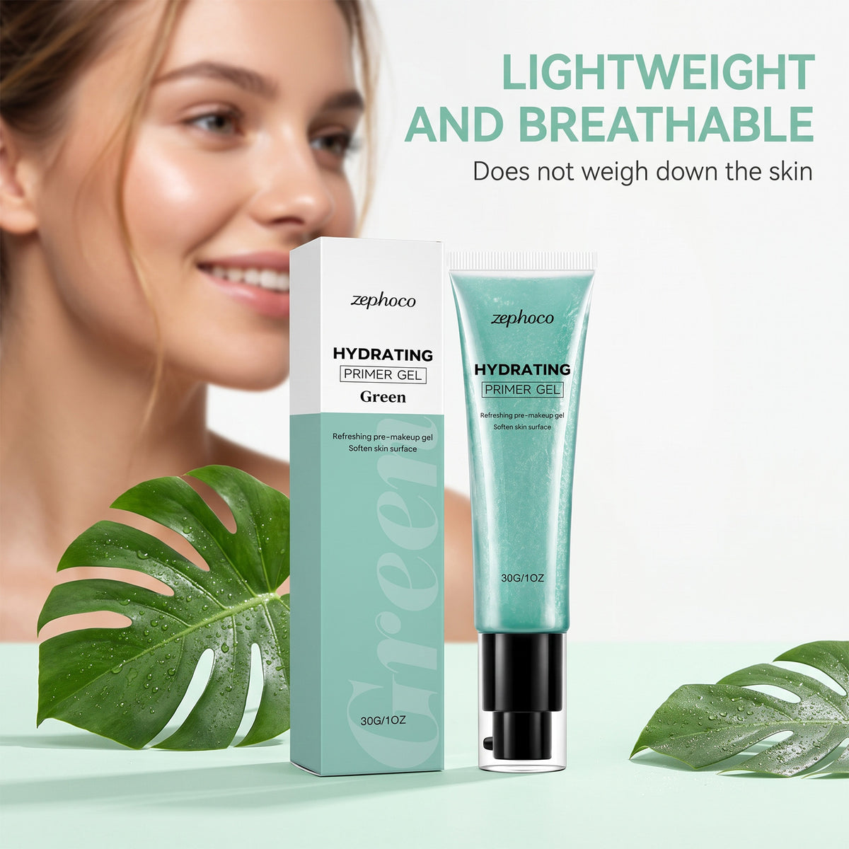 Pre-makeup Hydrating Gel With A Lightweight Water-like Texture That