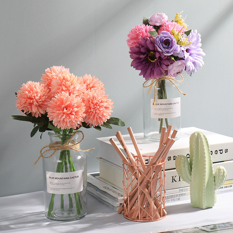 Artificial Flower Bouquet for Home & Garden - Handmade Silk Flowers in Multiple Colors