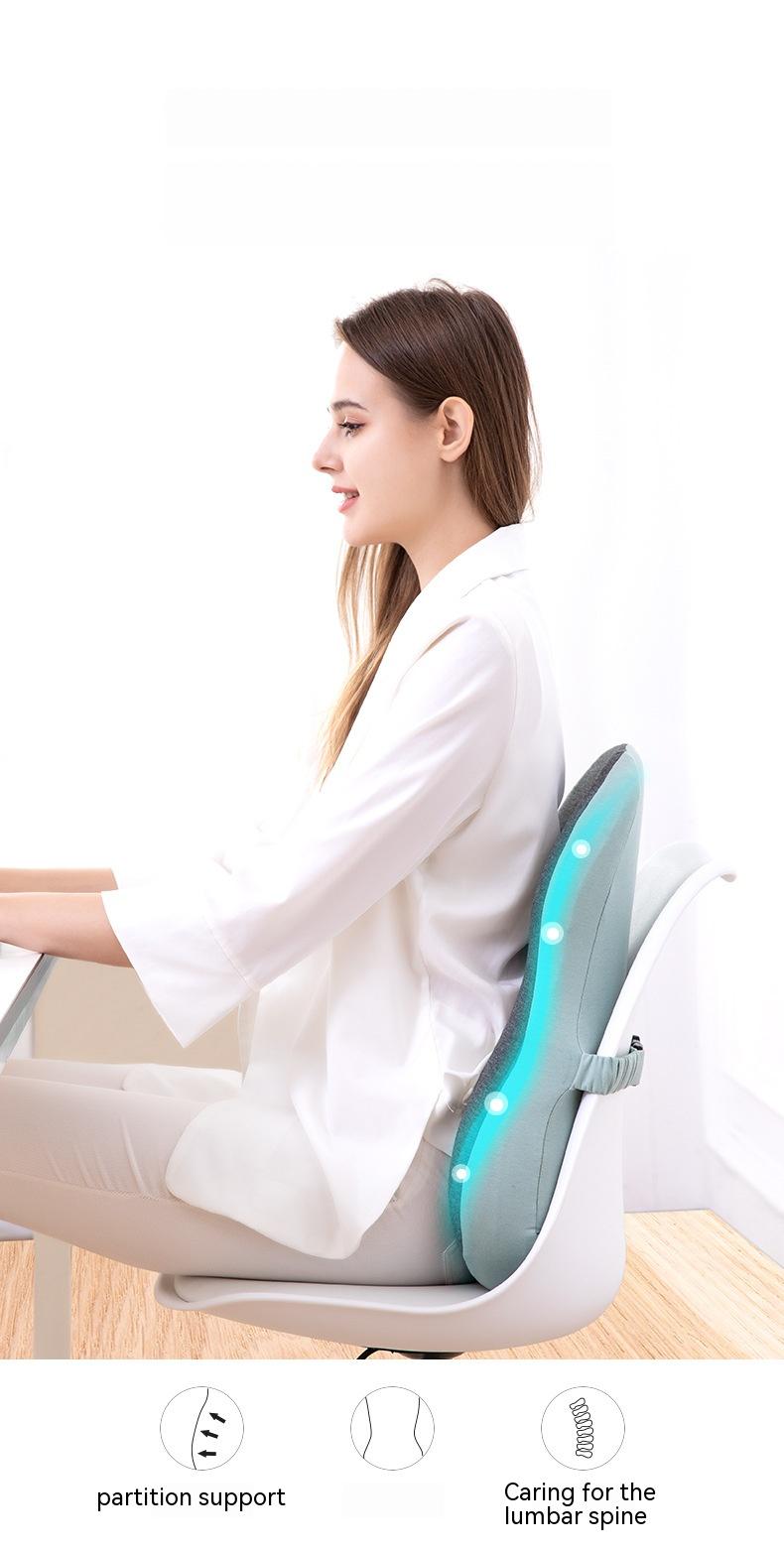 Ergonomic Memory Foam Backrest Cushion for Office & Home Chairs