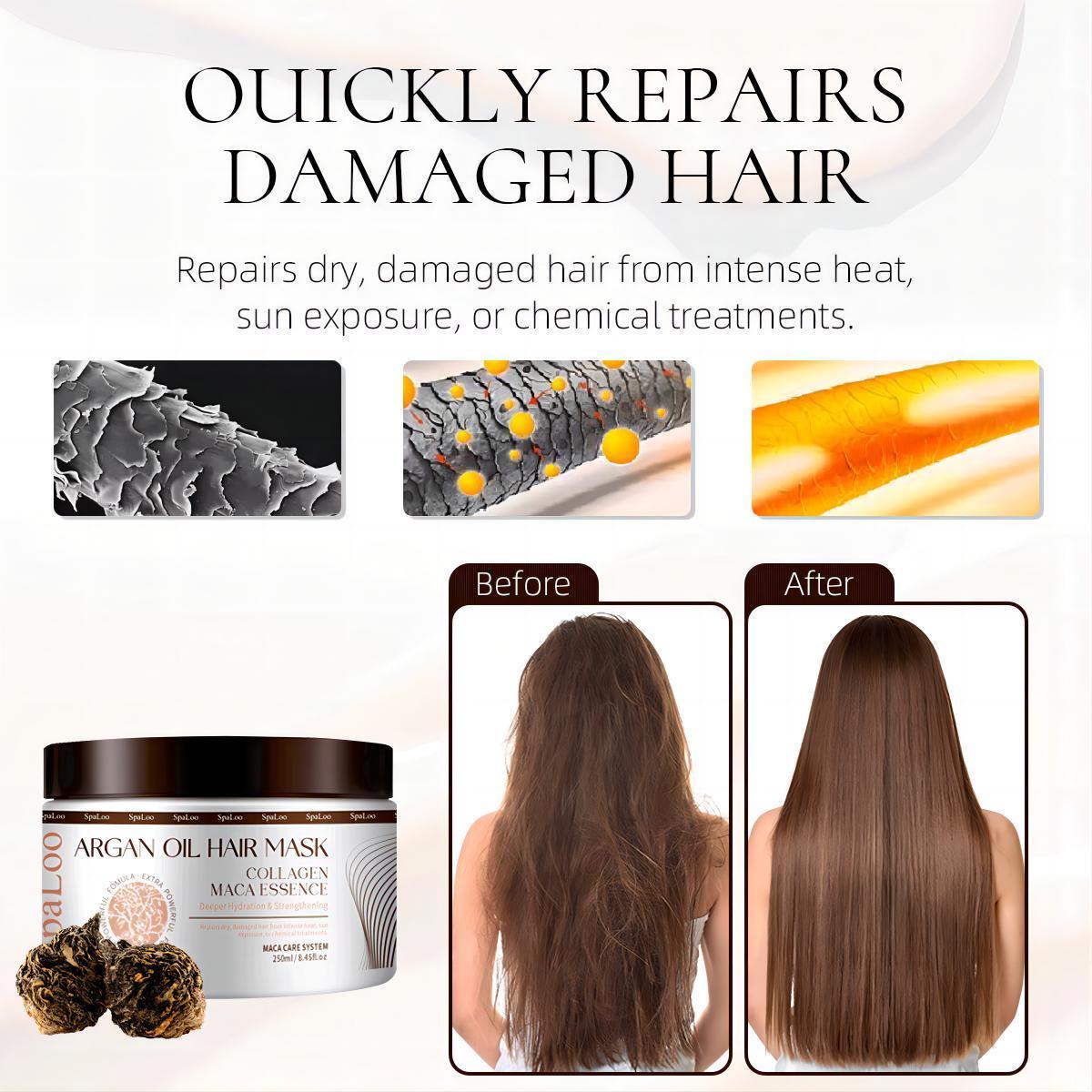 Moisturizing Argan Oil Hair Mask - Deep Conditioning for Damaged Hair