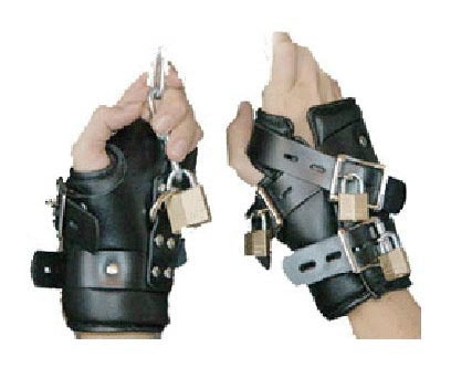 Wrist Support Brace for Hand & Wrist Relief - Black Leather