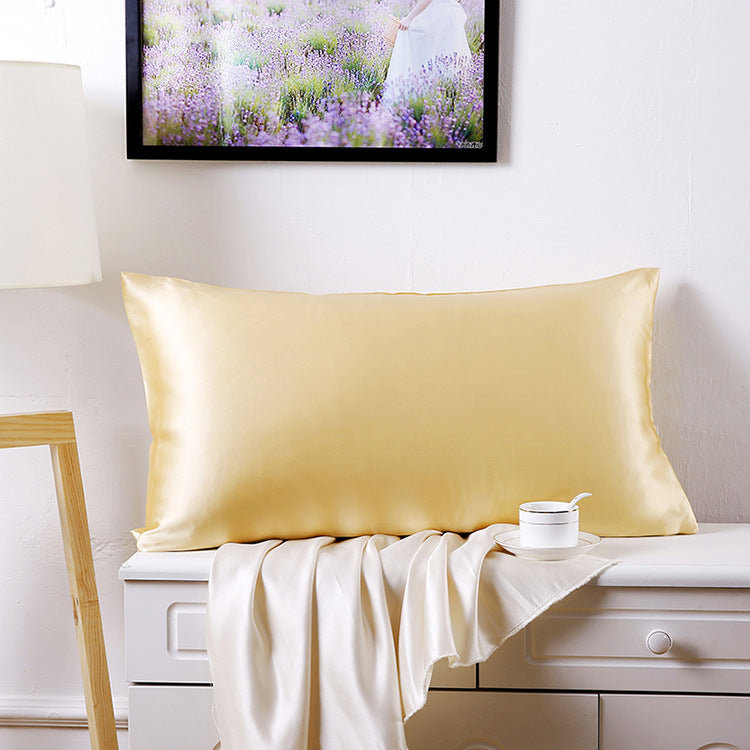 Silk Pillowcase Double-Sided European Style 100% Mulberry Satin Home Decor