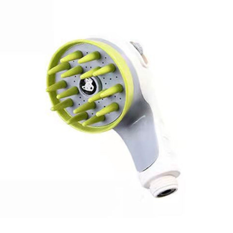 Dog Shower Head Massage Brush - Adjustable Water Spray for Pet Bathing