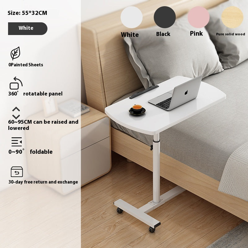 Adjustable Laptop Bedside Table - Portable, Rotating, Modern Design