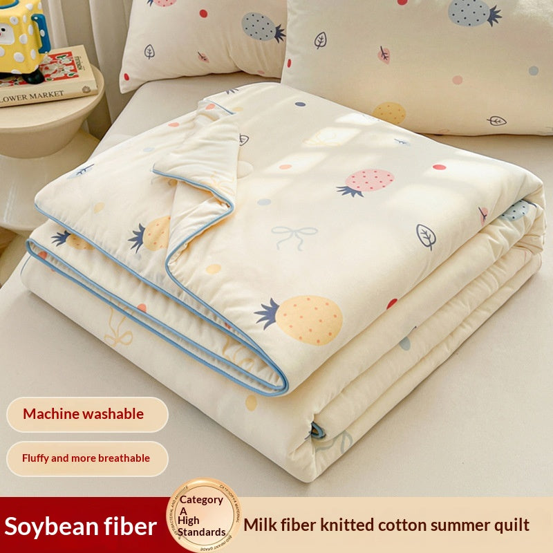 Children's Cartoon-Printed Summer Cooling Air Conditioner Blanket - Multiple Sizes & Patterns