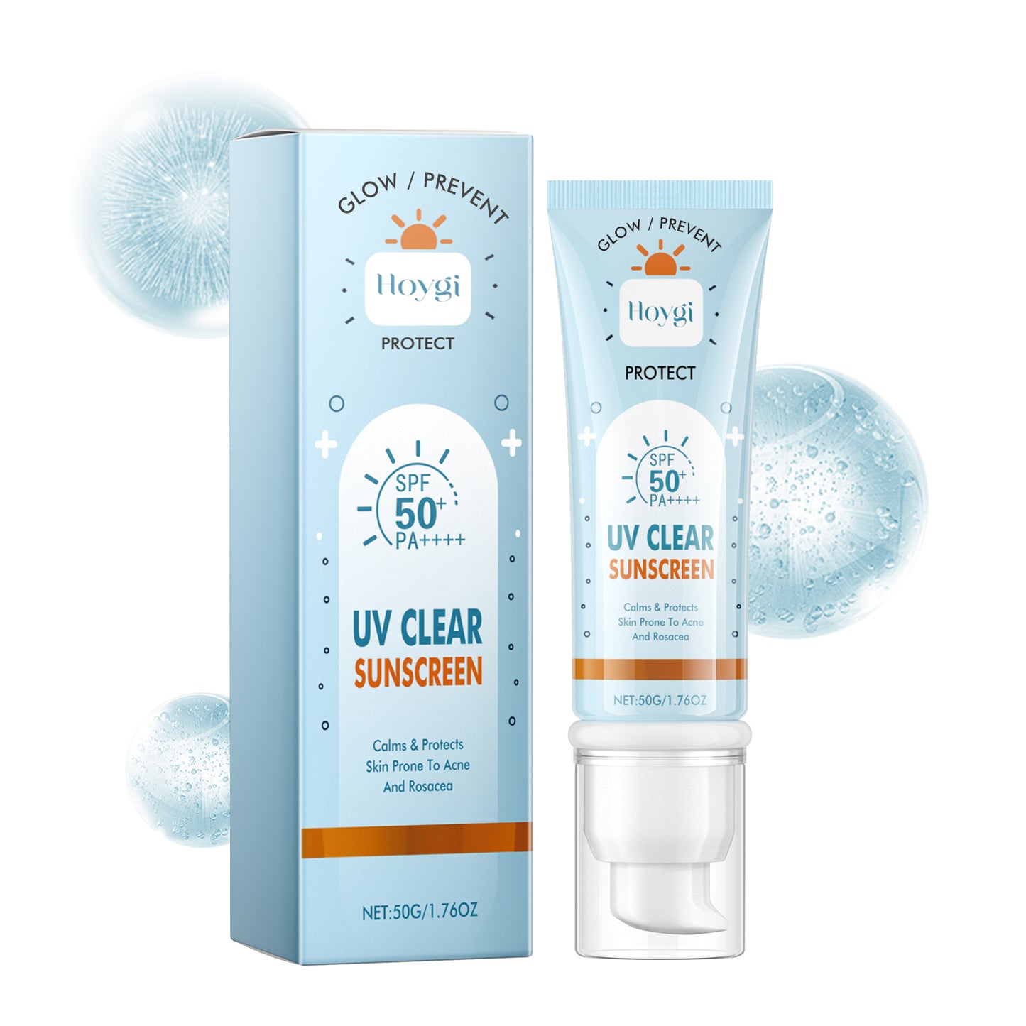 UV Clear Moisturizing Sunscreen - Lightweight Non-Greasy Face Sun Protection