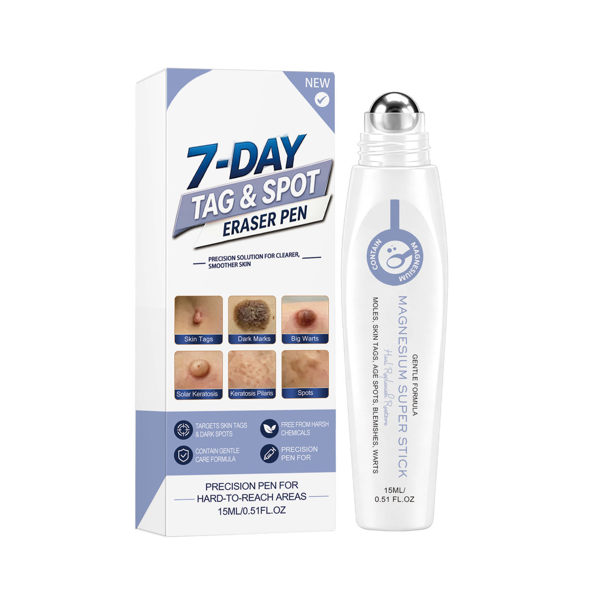 Magnesium Oil Skin Tag Care Pen - 15ml Facial Skin Treatment Tool
