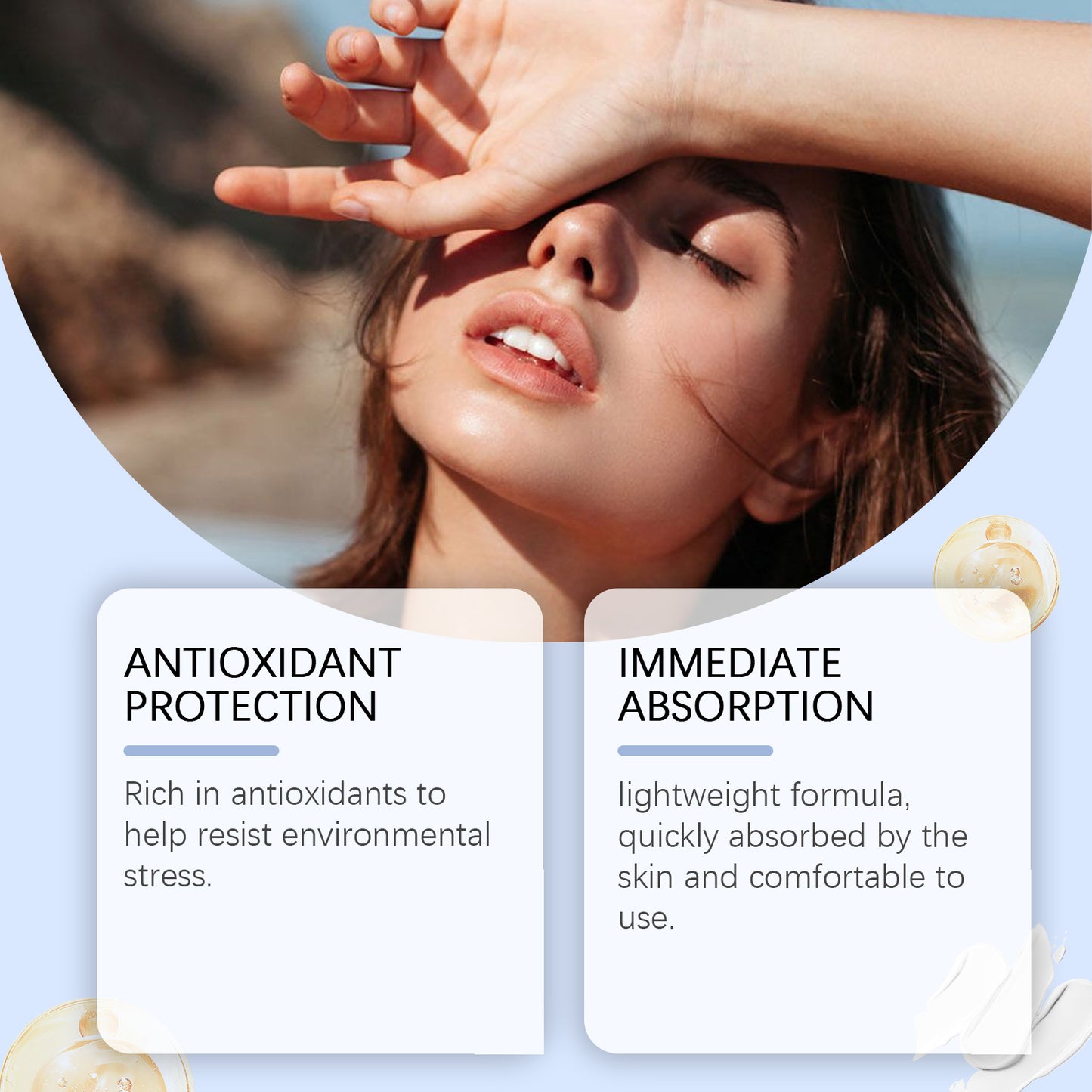 Moisturizing UV Protection Sunscreen Lotion with Hyaluronic Acid